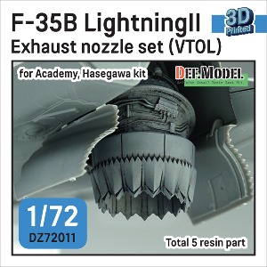 DZ72011  1/72 F-35B Lightning II Exhaust Nozzle set Vtol for Academy, Hasegawa