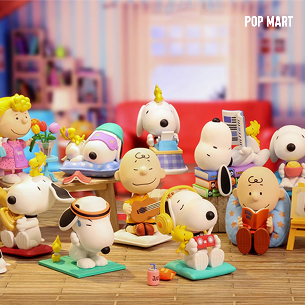 POP MART KOREA, Snoopy Chill at Home - 스누피 집에서 놀자 시리즈 (박스)