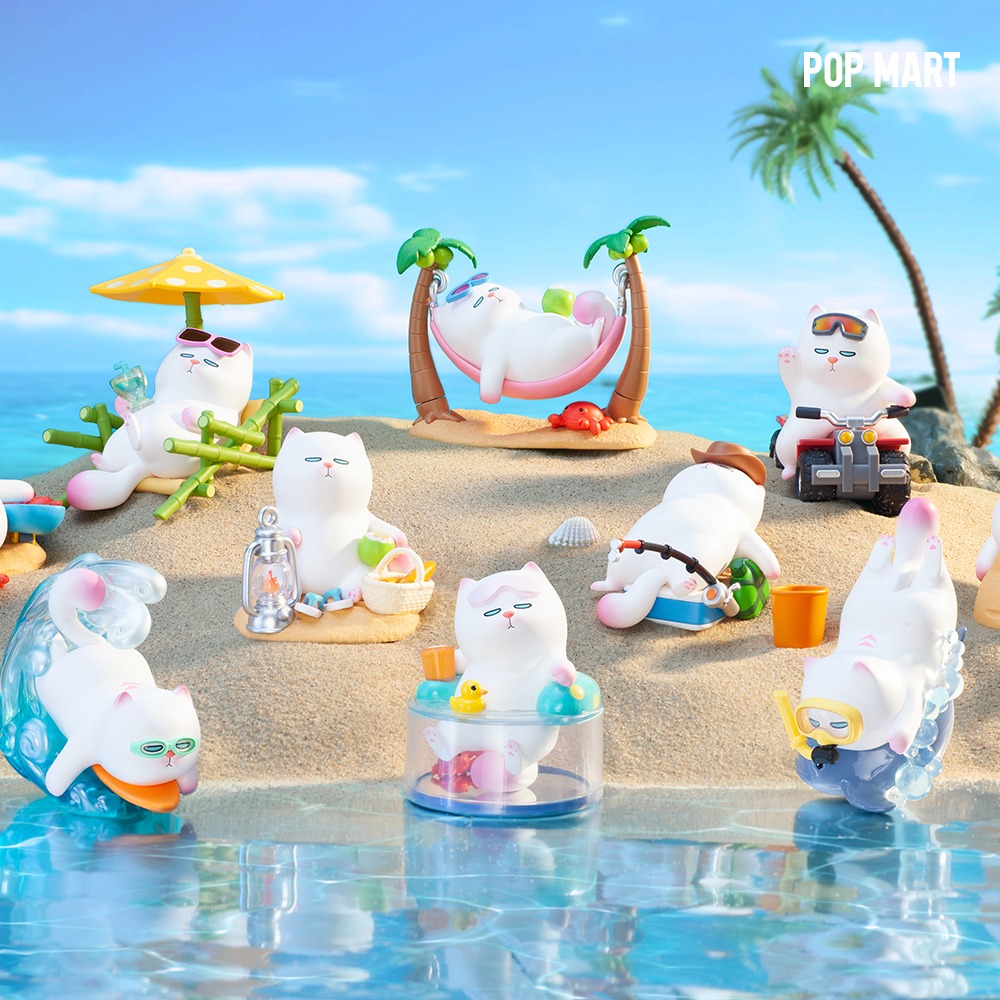 POP MART KOREA, ViViCat Beach Holiday - 비비캣 나른한 휴일 시리즈 (박스)