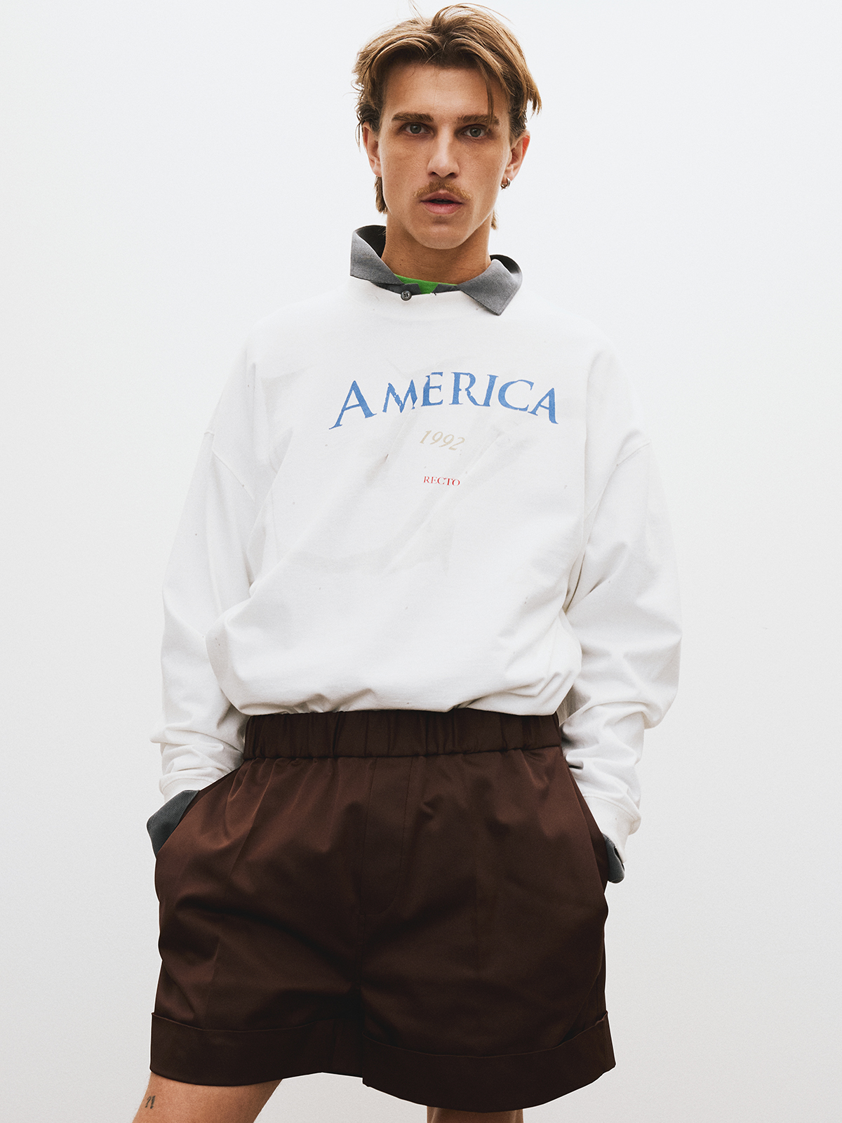[RECTO] / ☆ AMERICA 1992 SLEEVELESS TURN UP T-SHIRT RECTO - Official Website