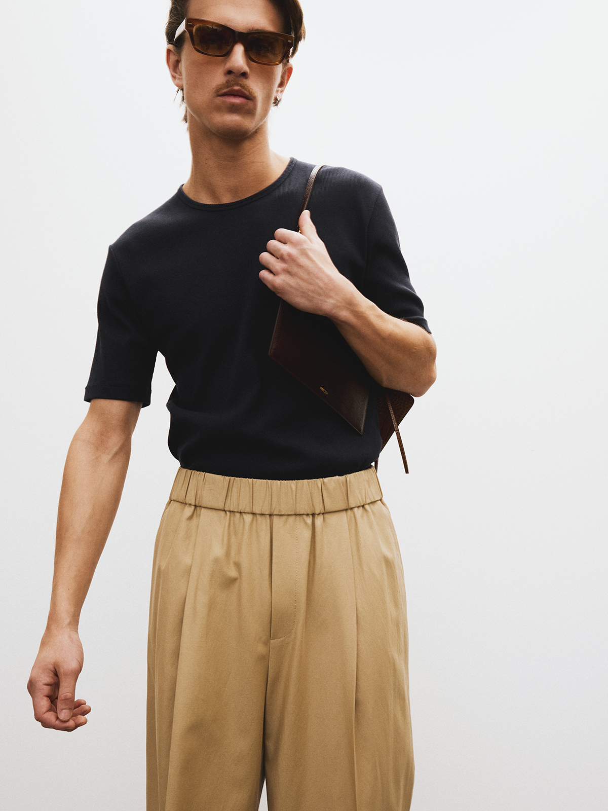 [RECTO] / ☆ 25SS RECTO LOGO RIBBED JERSEY T-SHIRT / NAVY RECTO - Official Website