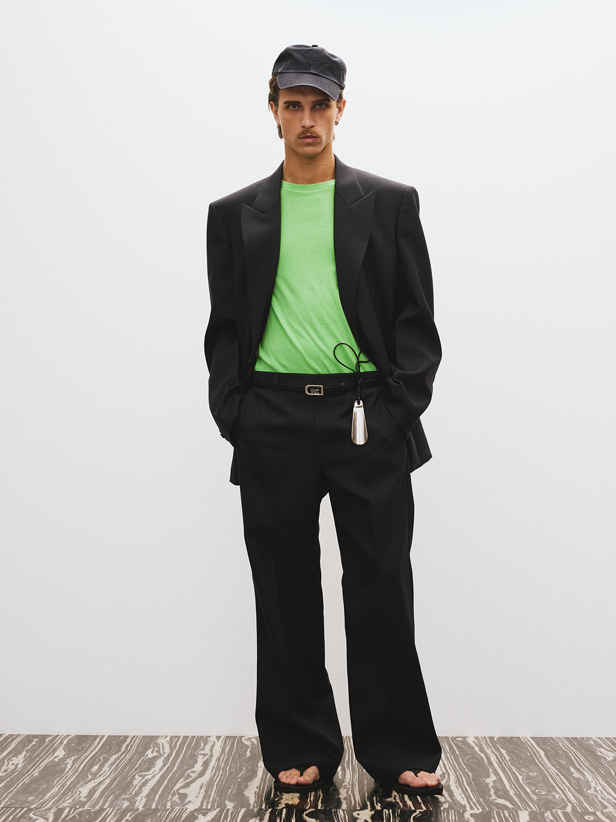 【RECTO】 SIGNATURE SINGLE BREASTED SUIT JACKET RECTO Signature Curved Neck Long Jacket | Neiman Marcus
