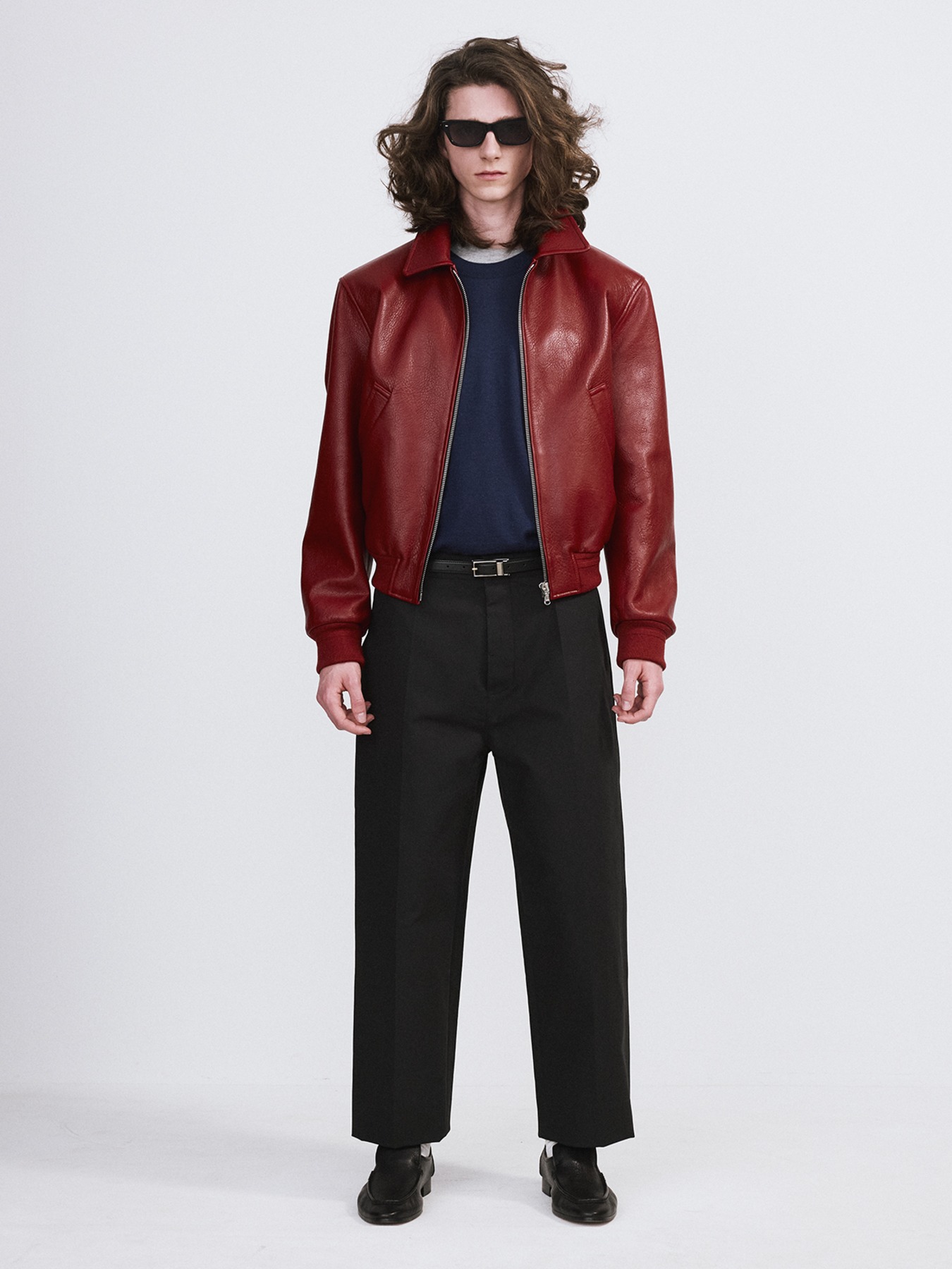 ジャケット・アウター RECTO BEN GOAT LEATHER JUMPER sizeS BUNJANG] RECTO Ben Goat Leather Jumper Jacket / [새상품] 렉토 Ben