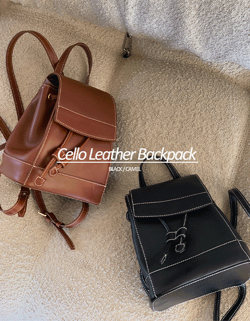 [made prostj] Cello Leather Backpack (2colors)