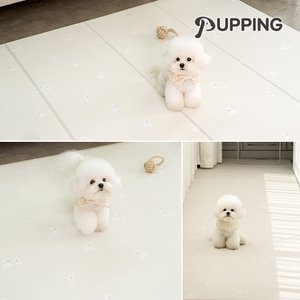 [퍼핑] 강아지매트 비숑 디자인 (폴딩타입/러그타입/복도타입) 이미지