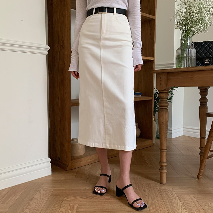 Drizzle Slim Long Skirt (SK)