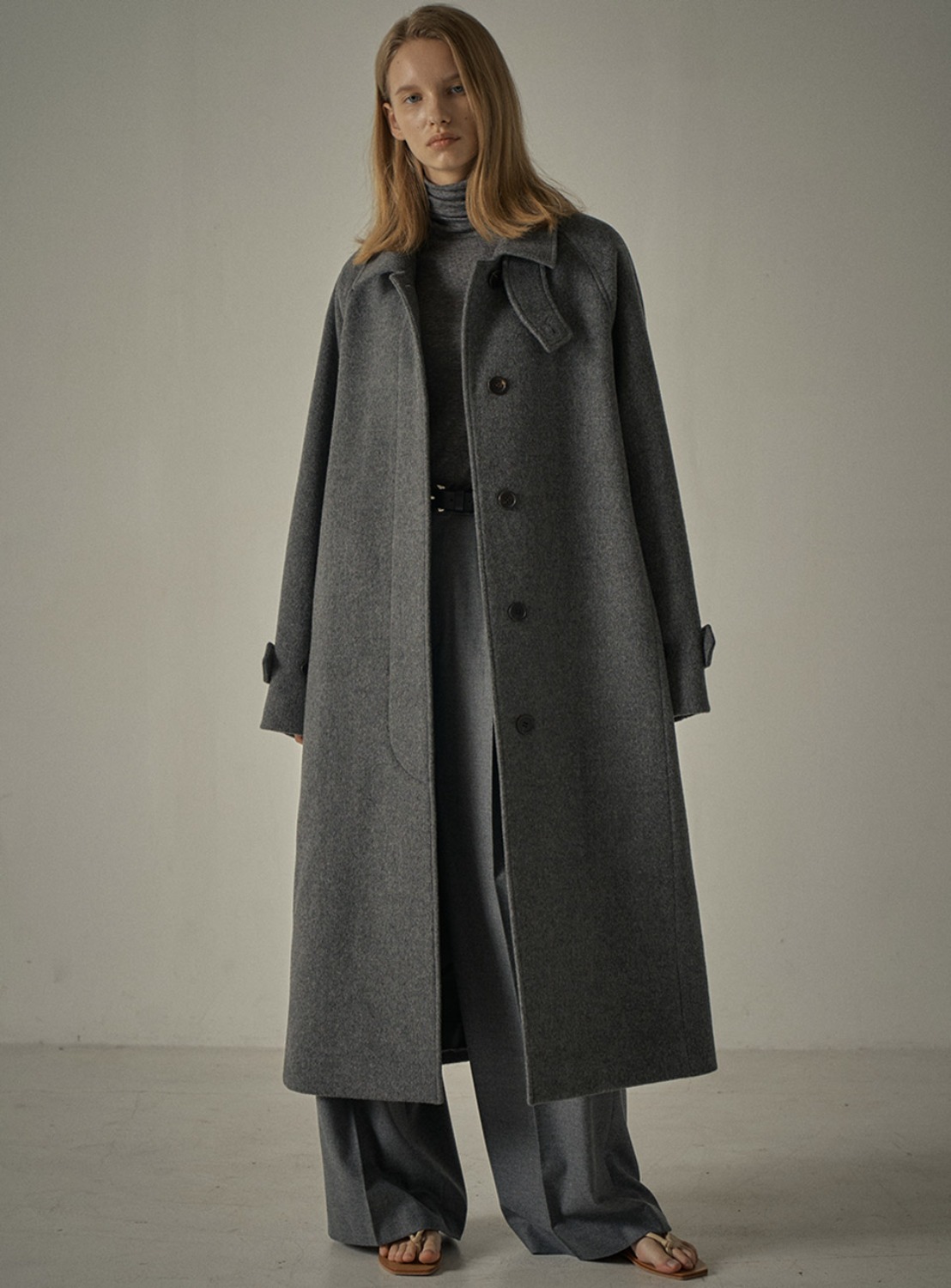 コート FACADE PATTERN Cotton Balmacan coat_cream FACADE PATTERN - Official Website
