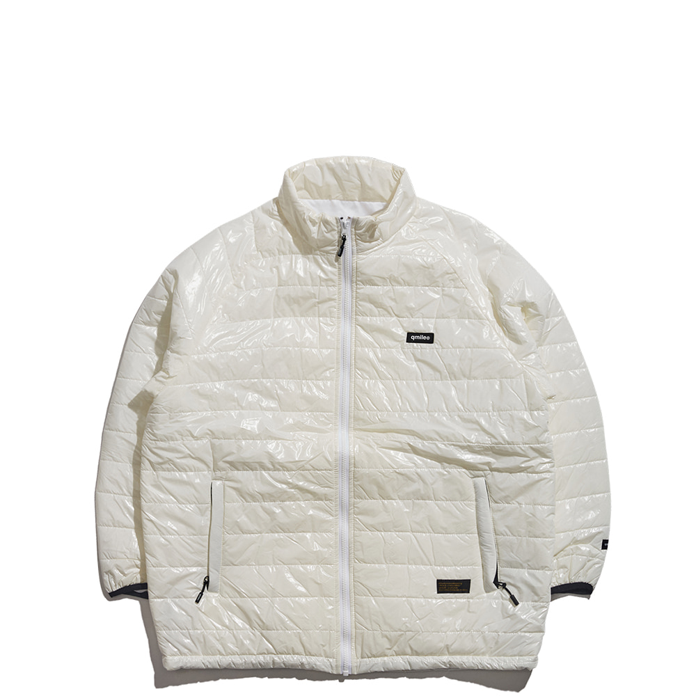 131 STRIPE QUILTED JACKET WHITE