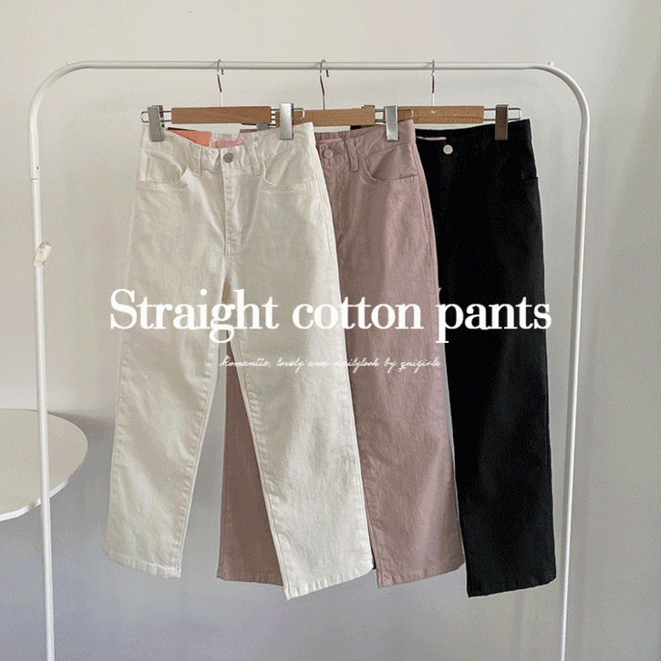 [155Line] Look at straight cotton pants vol.353