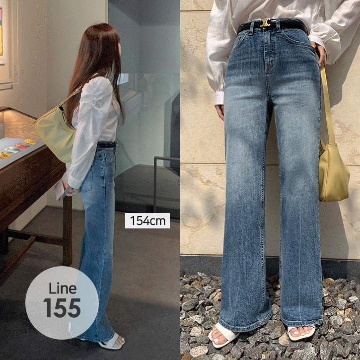 [155Line/프리미엄원단]올타임레전드 스판부츠데님팬츠