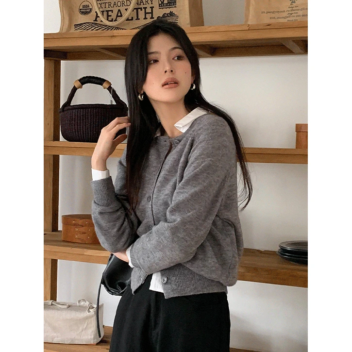 [9컬러/S,M,L]골라입는7 나그랑라운드니트가디건