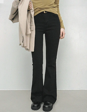 [YKK지퍼]백플랩포켓5 부츠컷데님팬츠