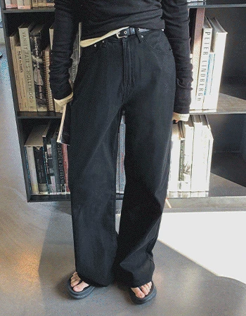 [숏,일반/Katri인증]실크코튼2 밴딩일자팬츠