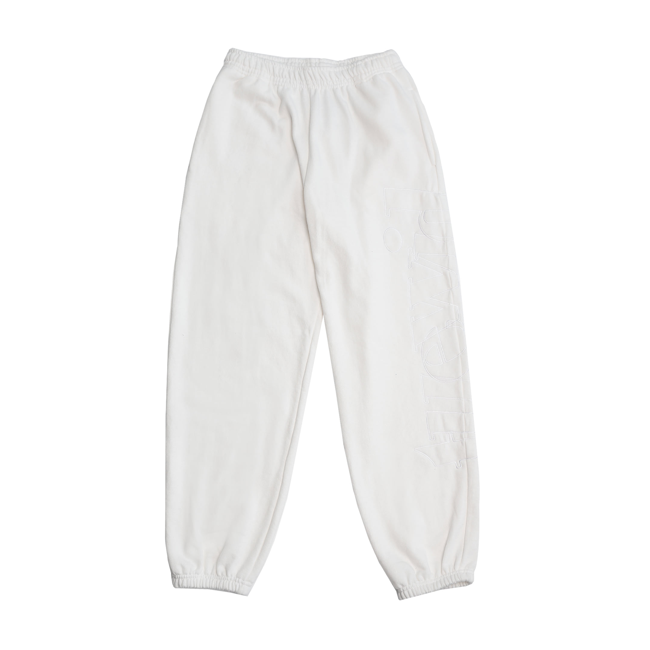 tuewid White Col Jogger Pants