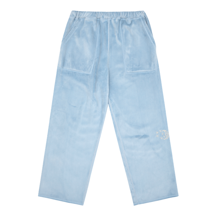 Tuewid Light weight Velour set up Pants in powder blue