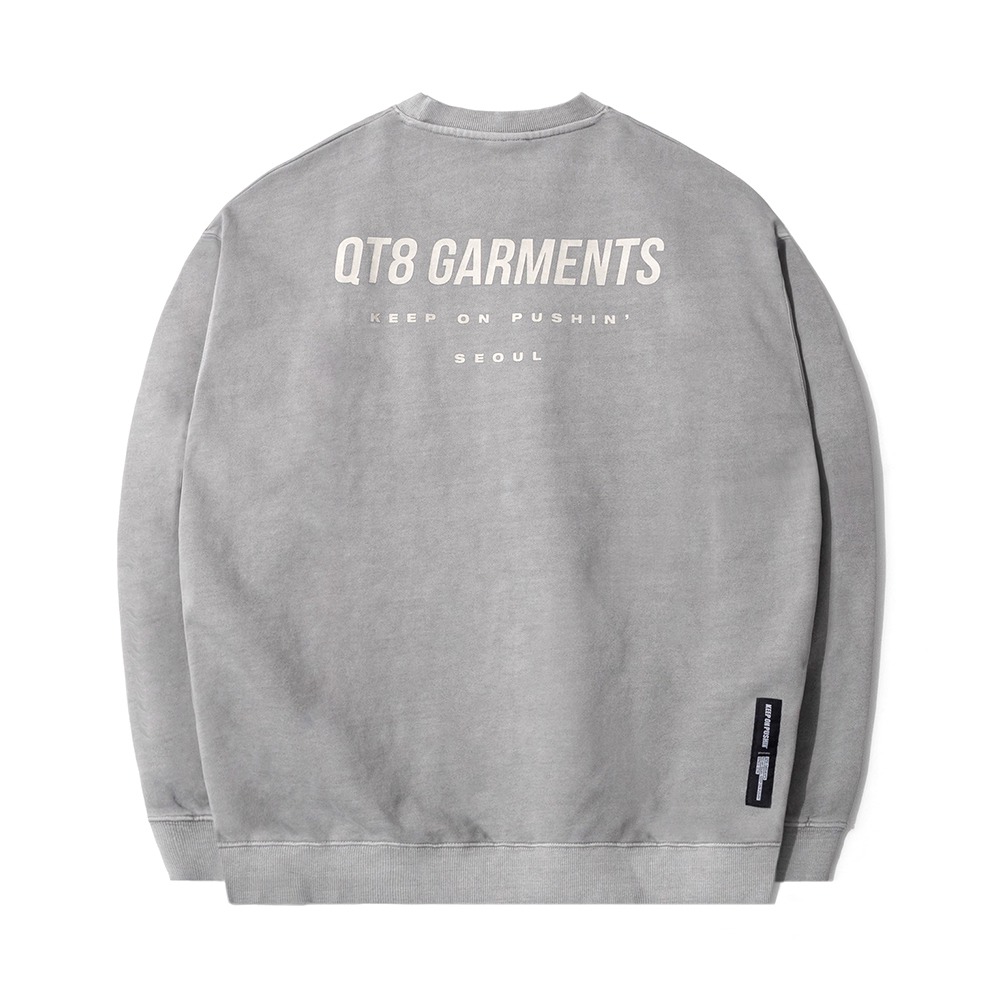 GB Simple Logo Pigment Sweat Shirt (Grey)
