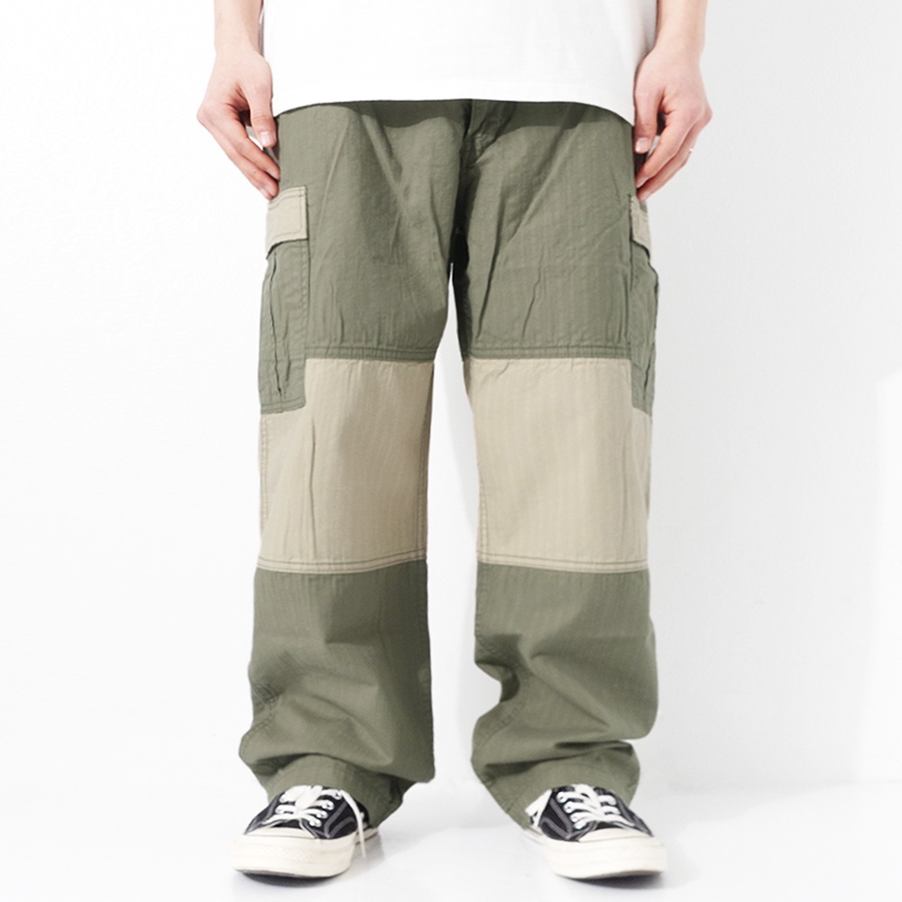 BN HBT Contrast Cargo Pants (Olive)