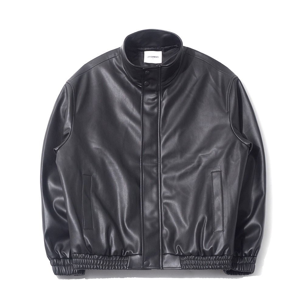 WA Vegan Leather Hidden Jacket (Black)