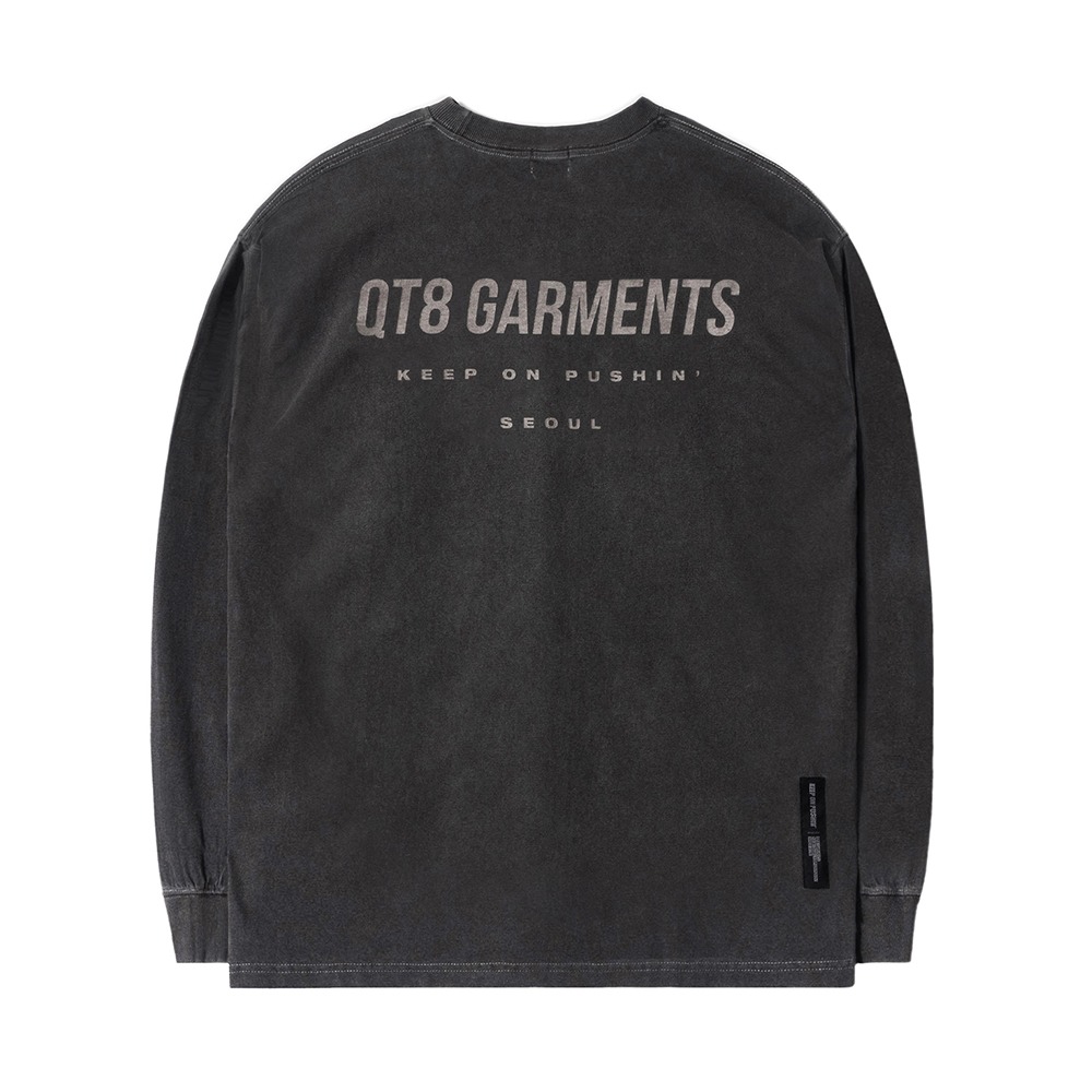 GB Simple Logo Pigment Long Sleeve (Charcoal)