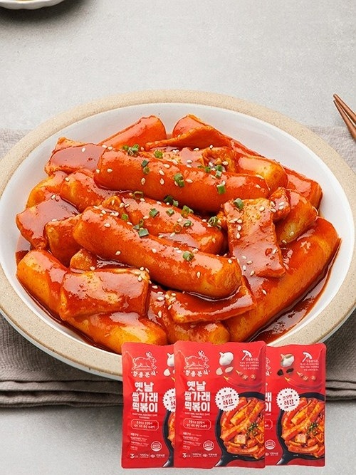 [3세트]깡총분식 옛날 쌀가래 떡볶이 560g