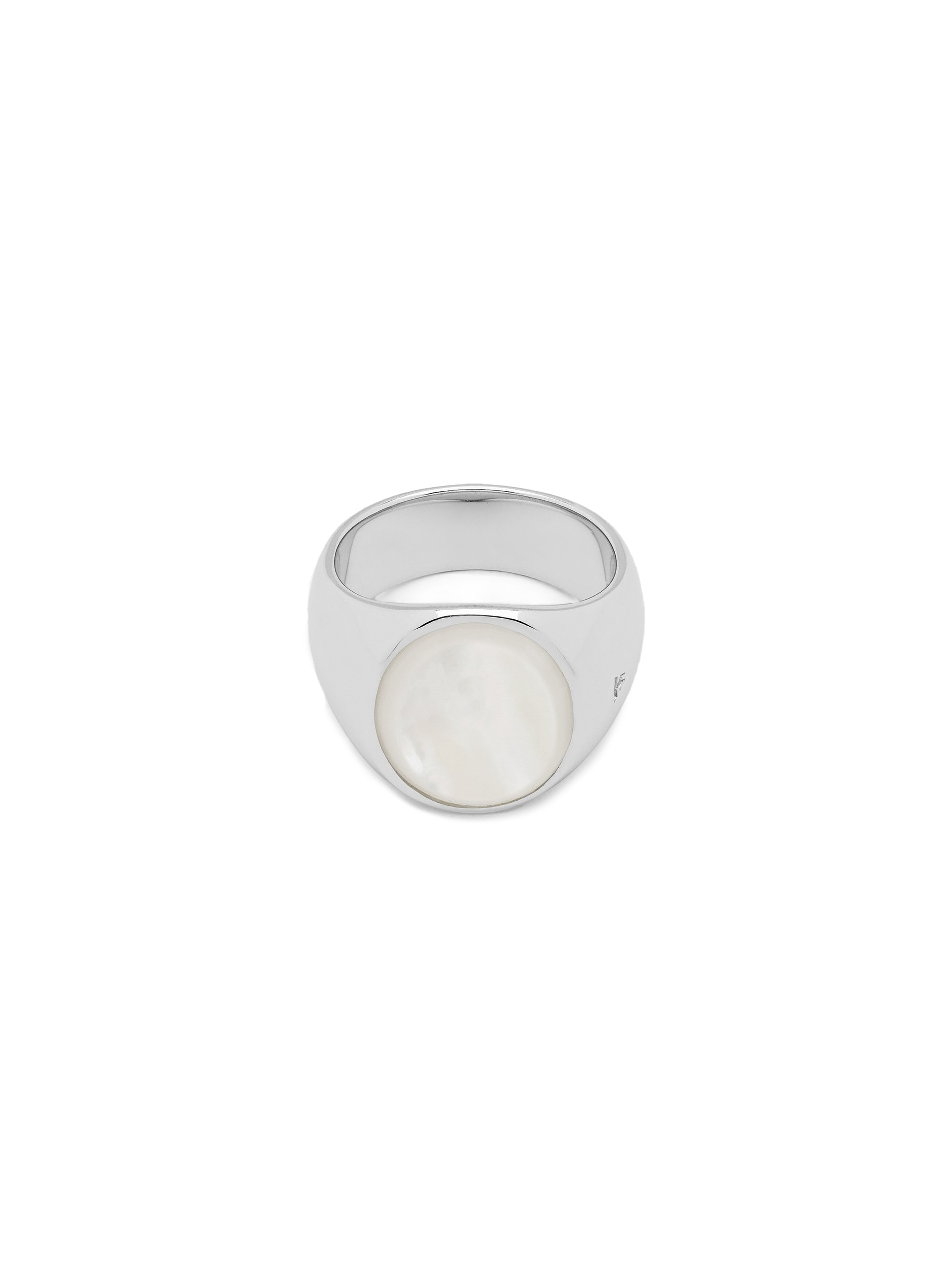 랜덤워크 / Oval White MOP Ring