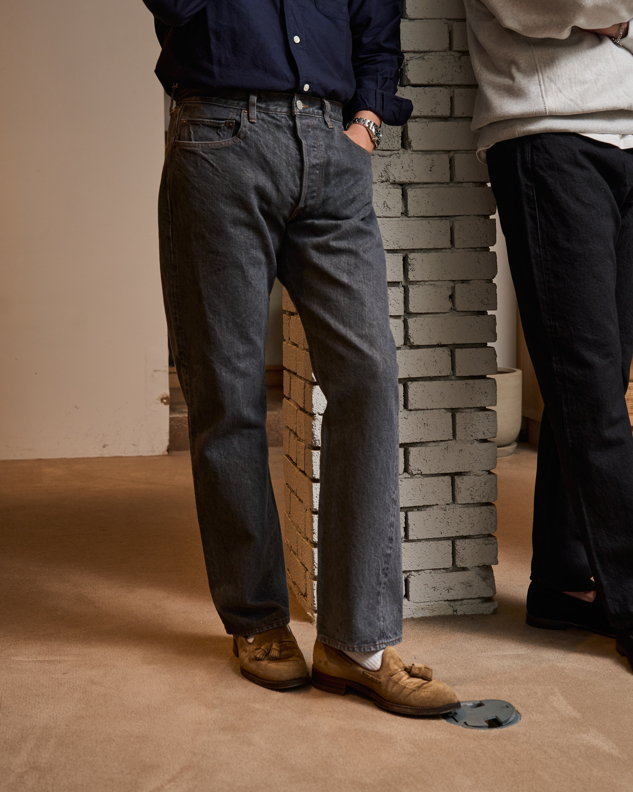 랜덤워크 / New Straight 5 Pocket Pants Medium Gray