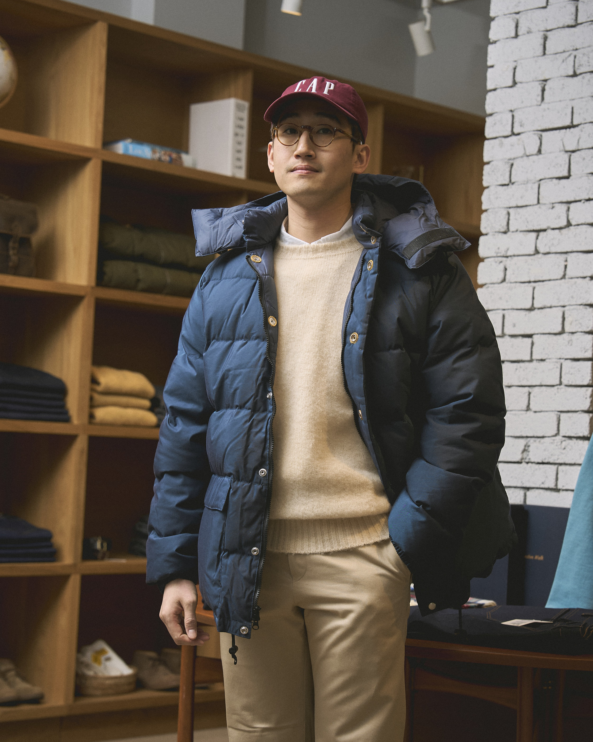 【美品】CRESCENT DOWN WORKS NBNW 60/40 랜덤워크 / Classico Down Parka 60/40 Navy