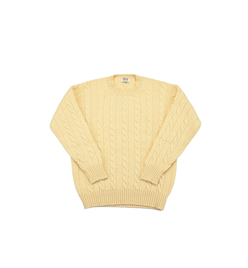 Chirnside Cashmere Cable Sweater Lemon Forest