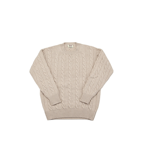Chirnside Cashmere Cable Sweater Linen