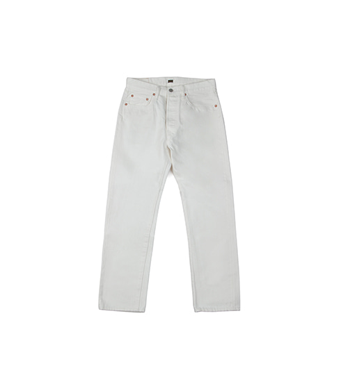 5P College Jeans White