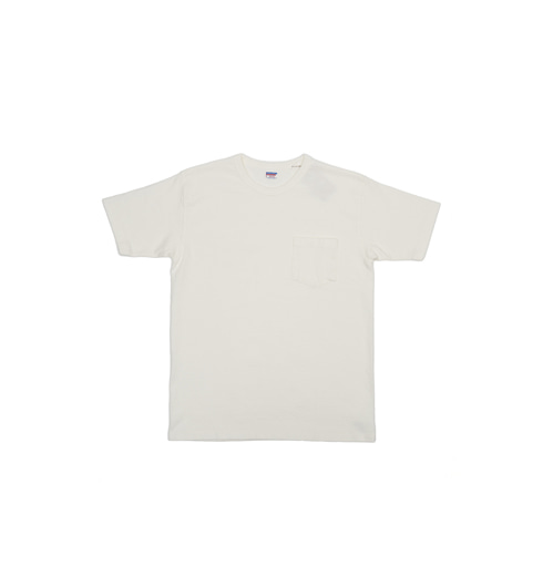 Heavy Fabric S/S Tee With a Pocket Off White