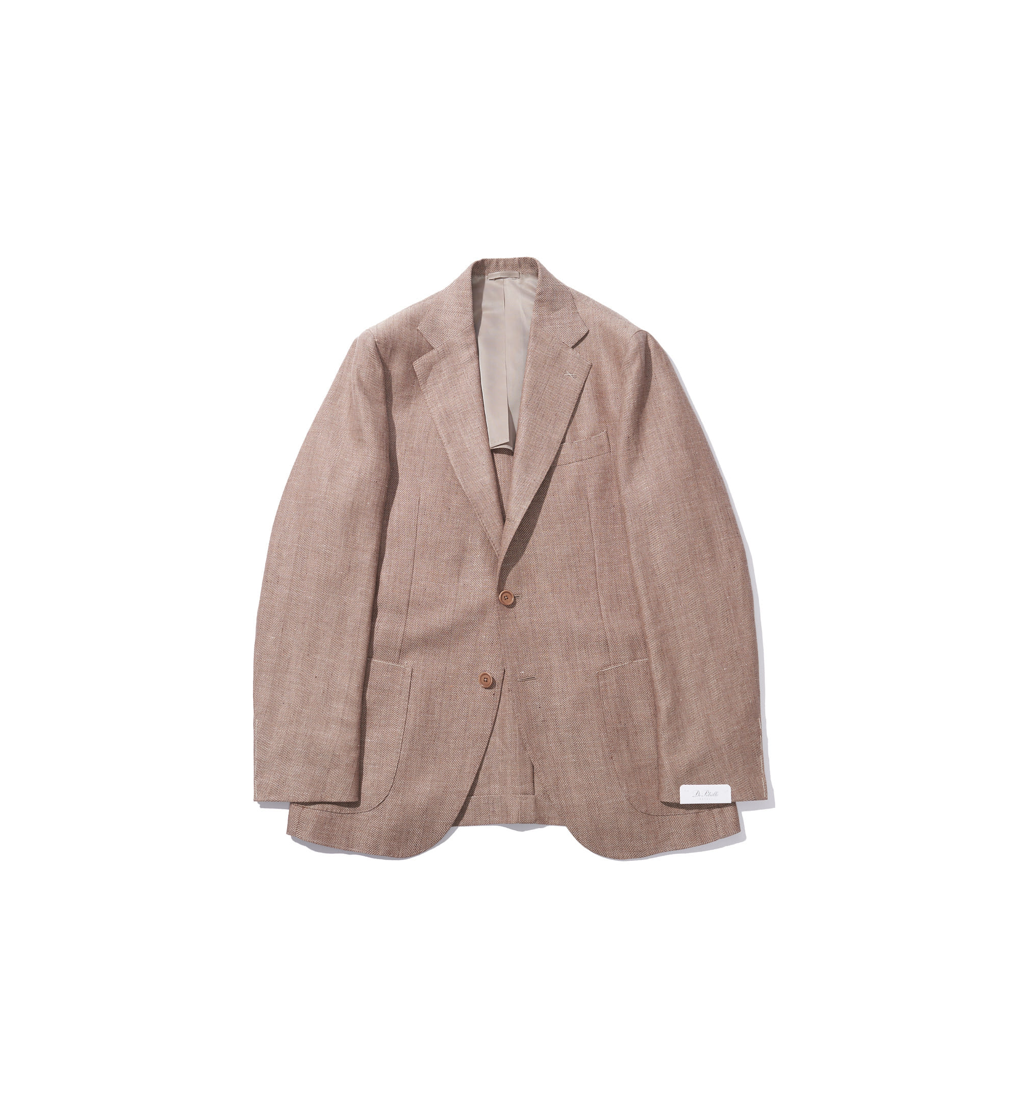 Posillipo Jacket Beige Linen/Wool Herringbone