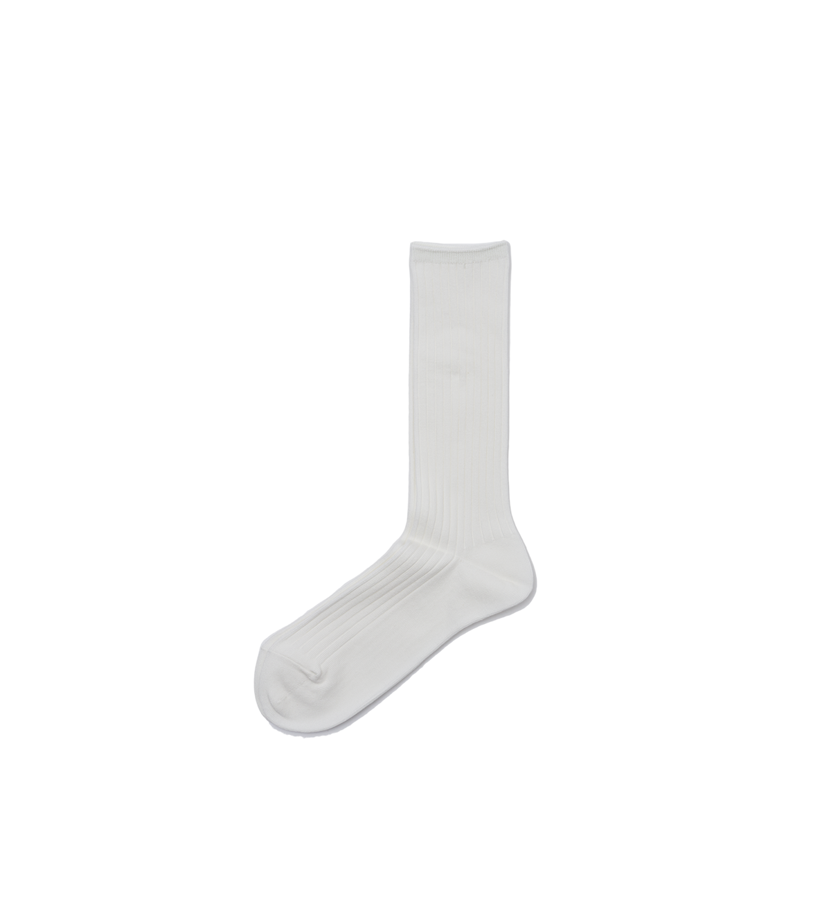 Ribbed Socks Off White