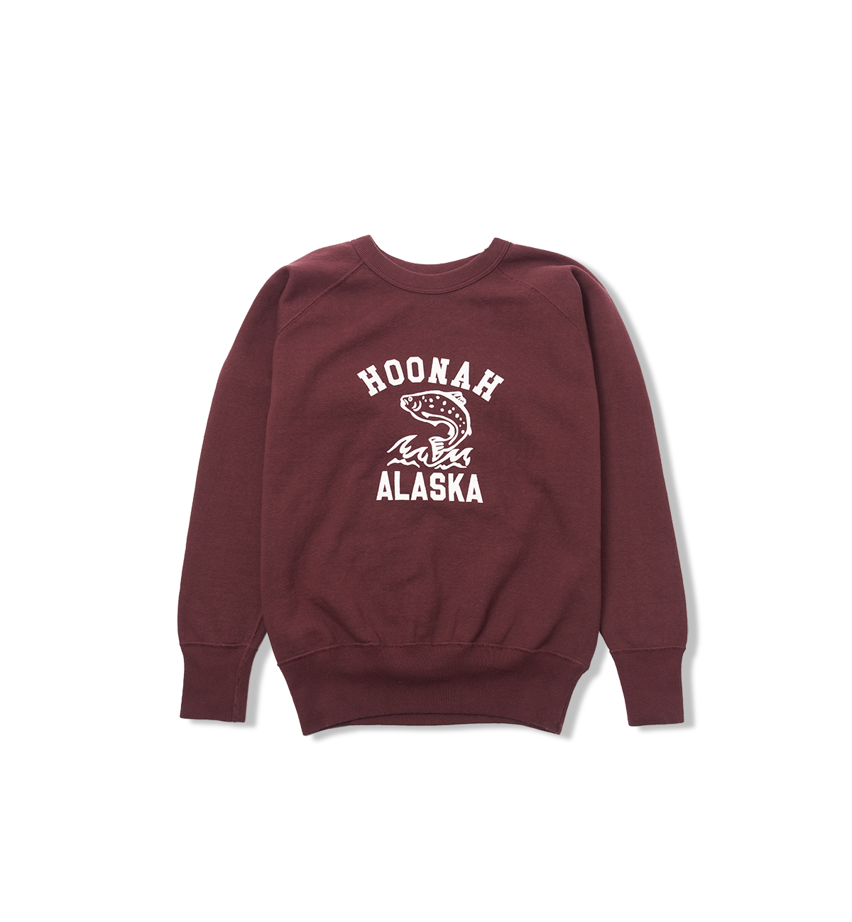 Printed Sweat Shirt Hoonah Alaska Bordeaux