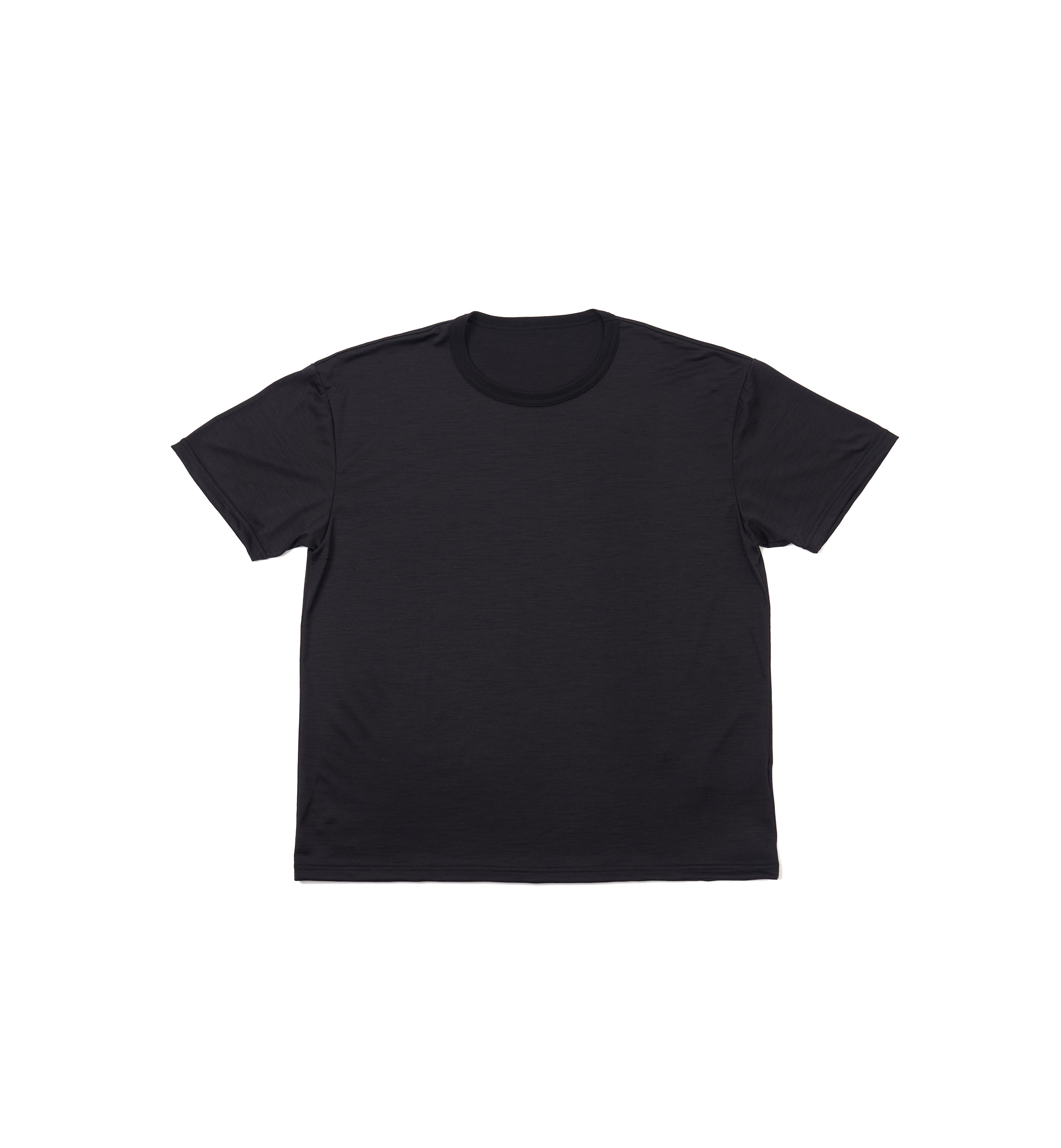 Smooth Wool T-Shirt Black
