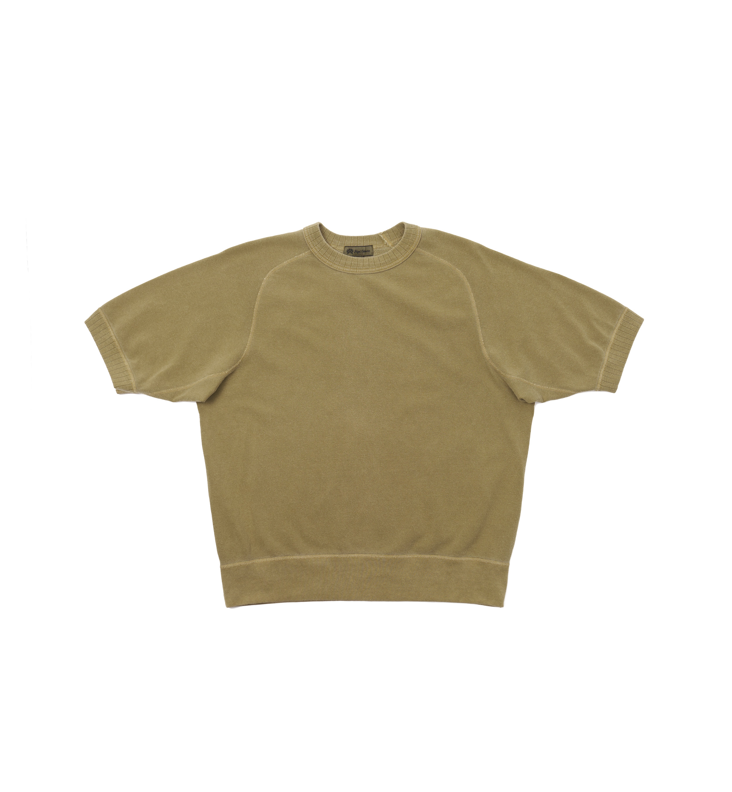 Tetoron Cotton Sweat Shirt Urage Pigment Green