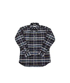 Standard Fit Oxford Check Navy/White/Yellow