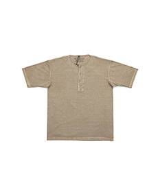50&#039;s Henley Neck Shirt Pigment Khaki