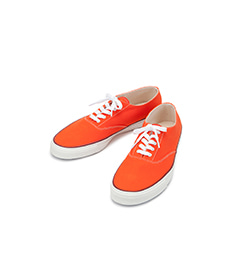 Deck Shoe Low White Sole Orange