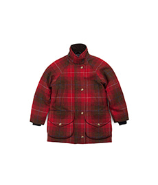 Cotswold Field Coat Red Overcheck