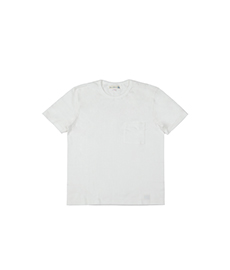 215P Classic Crew Neck Pocket T-Shirt White