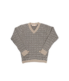 Edward VIII Golf Sweater Sanquhar Patterned Golf Sweater