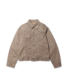 60&#039;s Cotton Pique Jacket Dusty Olive