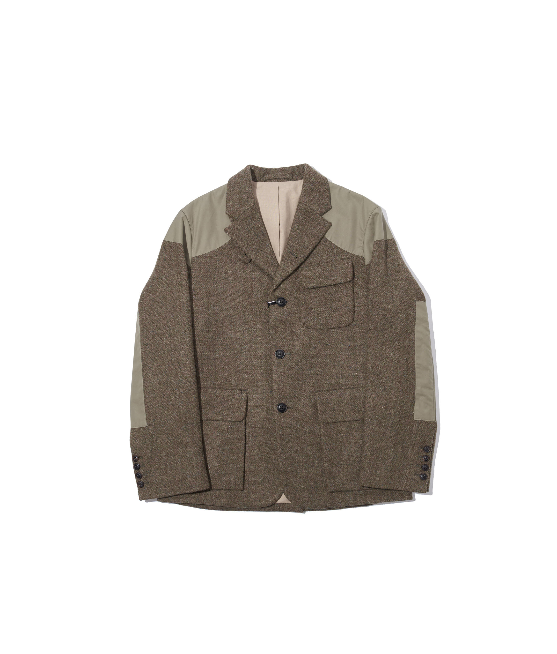 Tenzing Jacket Harris Tweed Ventile Army