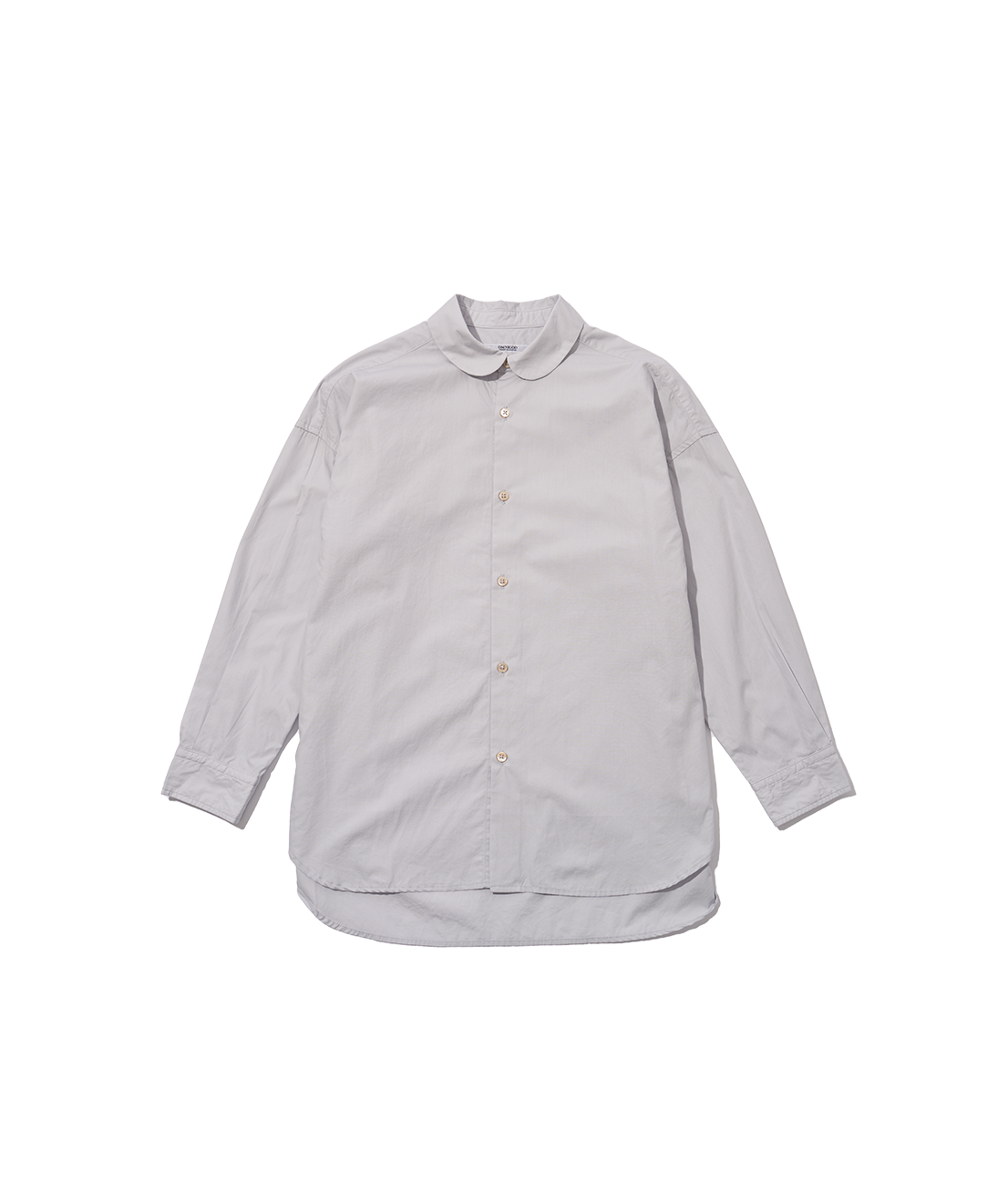 Round Collar Shirt Ice Gray