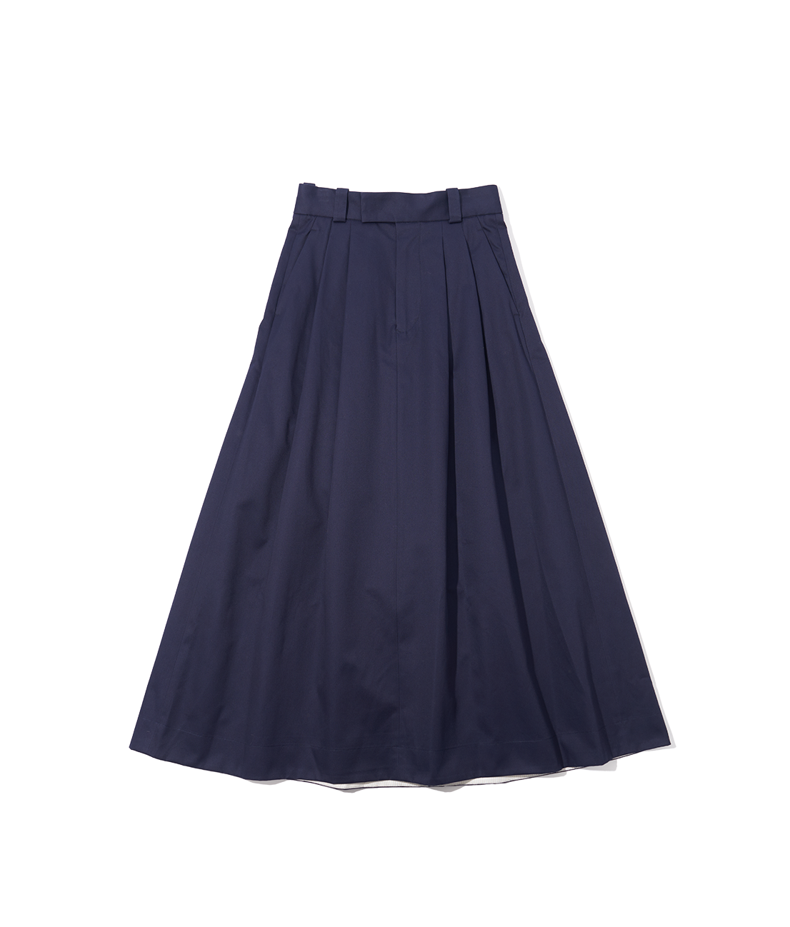 San Joaquin Cotton Midi Skirt Navy Blue