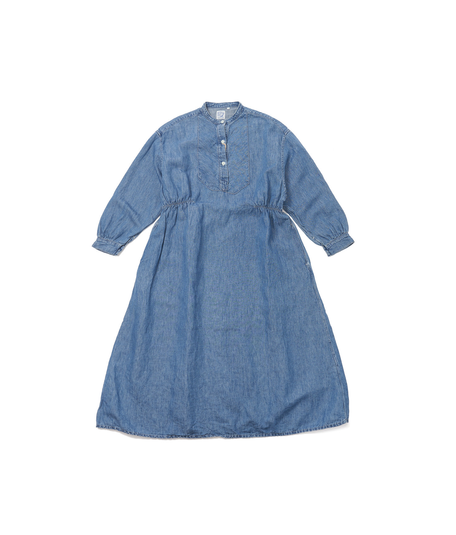 Linen/Cotton Denim Dress Used Wash