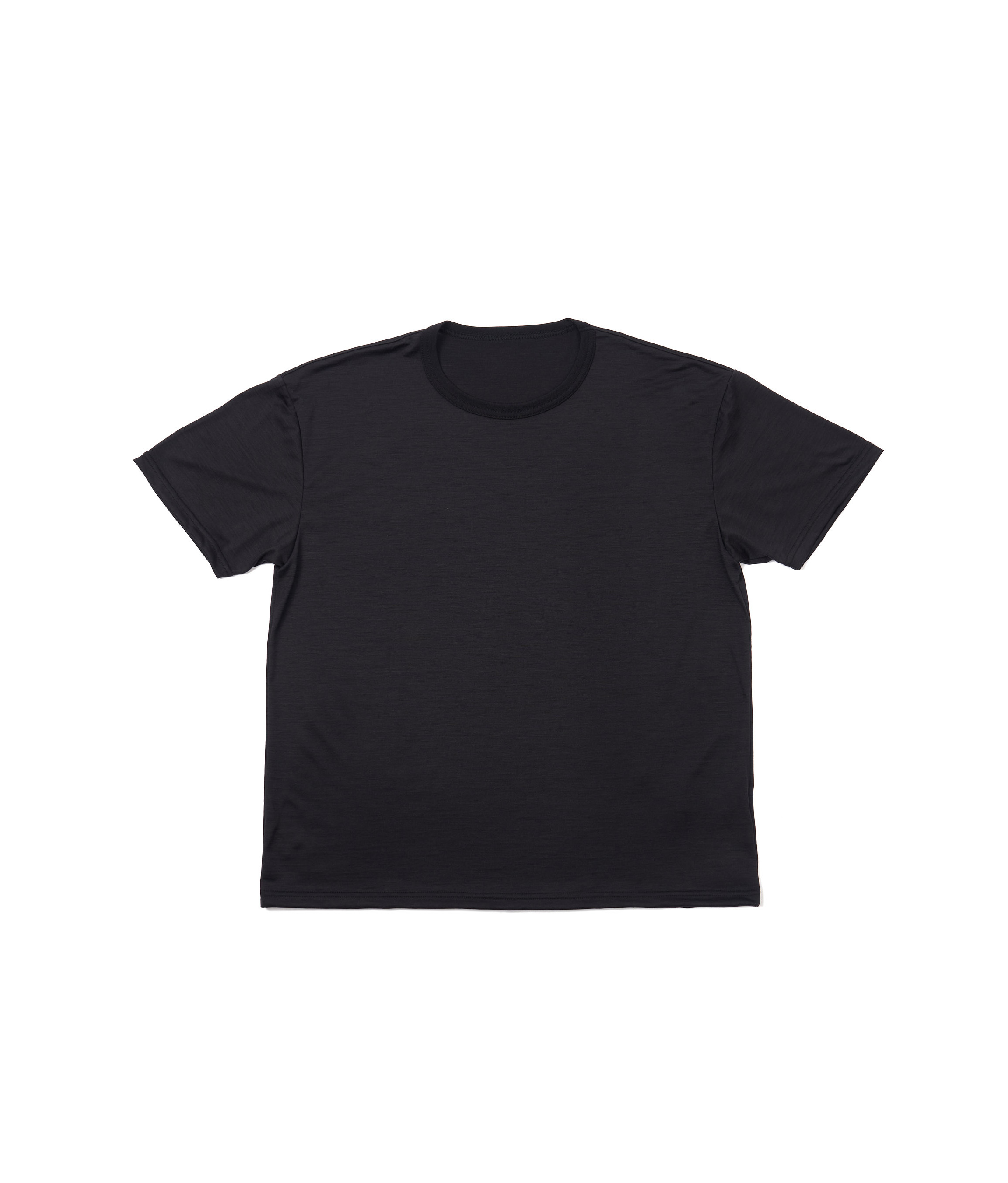 Smooth Wool T-Shirt Black