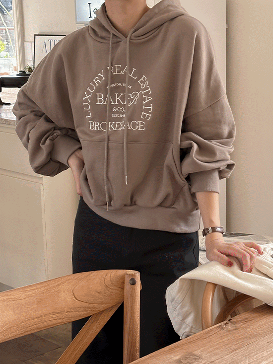 [가을신상] 유니 자수 후드 티셔츠 - 3 Color (레터링/시보리)