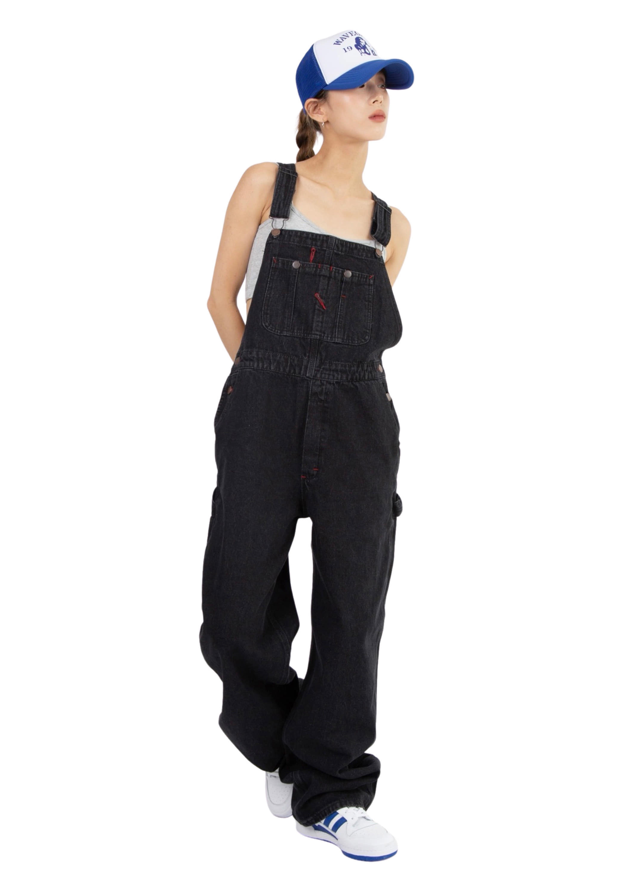 STITCH OVERALL JEANS
